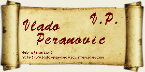 Vlado Peranović vizit kartica